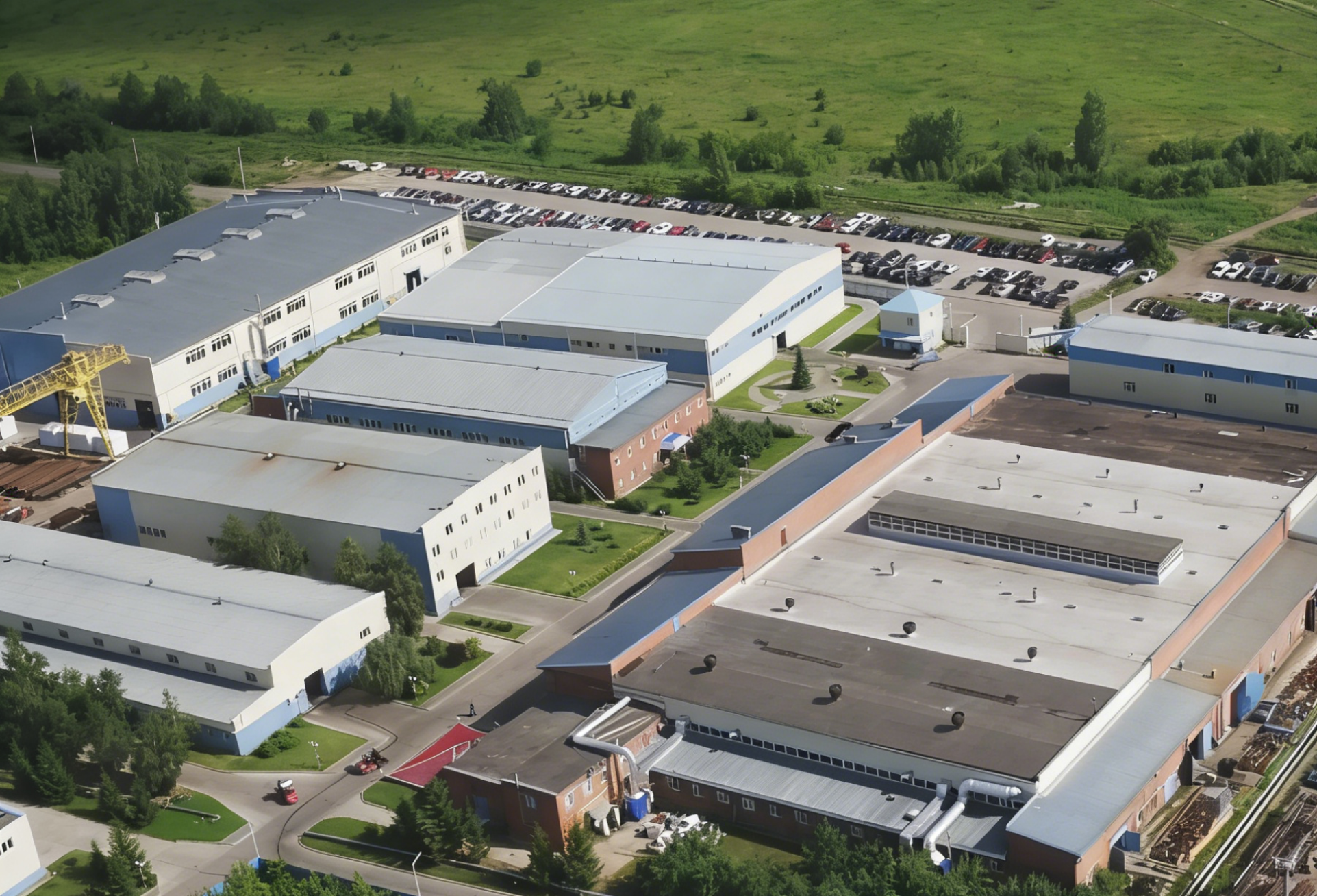 Factory Aerial View